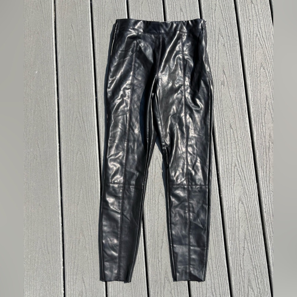 Topshop skinny leather pants - size 8